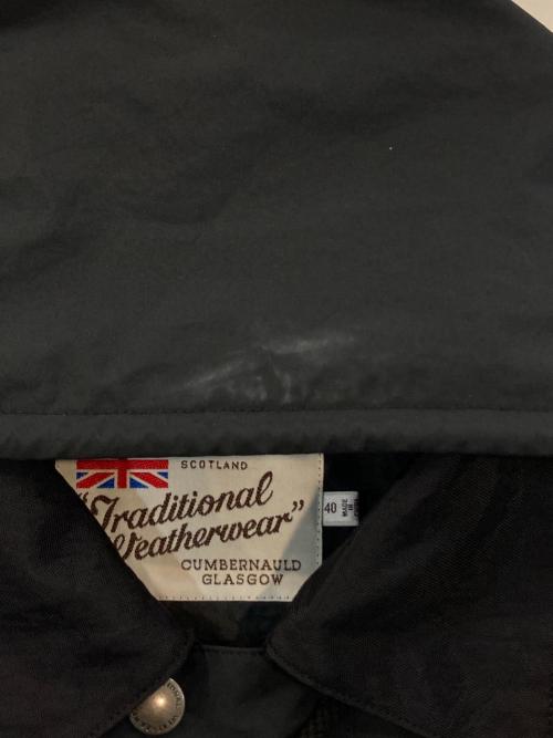 Traditional Weatherwear（トラディショナルウェザーウェア）Traditional Weatherwear (トラディショナルウェザーウェア) フーデッドジャケット ブラック サイズ:SIZE 40の古着・服飾アイテム