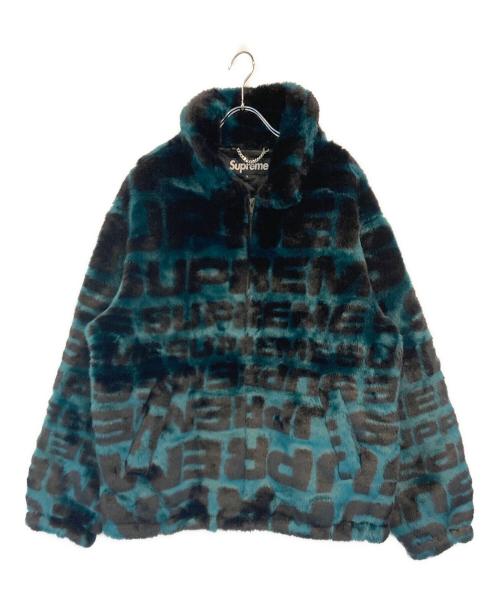 SUPREME（シュプリーム）Supreme (シュプリーム) Faux Fur Repeater Bomber Jacket グリーン×ブラック サイズ:SIZE Lの古着・服飾アイテム