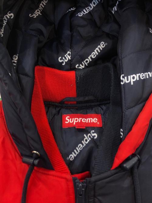 SUPREME（シュプリーム）Supreme (シュプリーム) 2Tone Hooded Sideline Jacket ネイビー×レッド サイズ:SIZE Sの古着・服飾アイテム