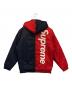 Supreme (シュプリーム) 2Tone Hooded Sideline Jacket ネイビー×レッド サイズ:SIZE S：30000円