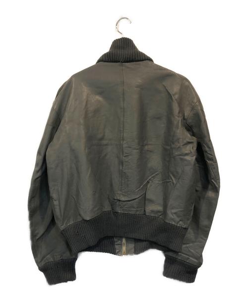 ドイツ軍（ドイツグン）ドイツ軍 (ドイツグン) レザーフライトジャケット グレー サイズ:-の古着・服飾アイテム