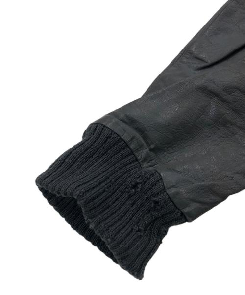 ドイツ軍（ドイツグン）ドイツ軍 (ドイツグン) レザーフライトジャケット グレー サイズ:-の古着・服飾アイテム