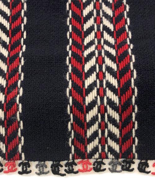 CHANEL（シャネル）CHANEL (シャネル) ストライプタイトスカート ネイビー サイズ:SIZE 38の古着・服飾アイテム