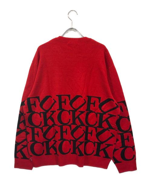 SUPREME（シュプリーム）Supreme (シュプリーム) Fuck sweater レッド サイズ:SIZE Lの古着・服飾アイテム
