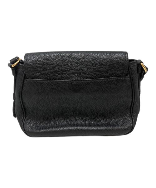 PRADA（プラダ）PRADA (プラダ) ヴィッテロダイノ レザー ショルダーバッグ ブラックの古着・服飾アイテム