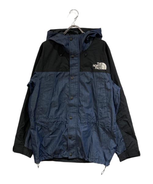 THE NORTH FACE（ザ ノース フェイス）THE NORTH FACE (ザ ノース フェイス) MOUNTAIN LIGHT DENIM JACKET インディゴ×ブラック サイズ:SIZE Mの古着・服飾アイテム