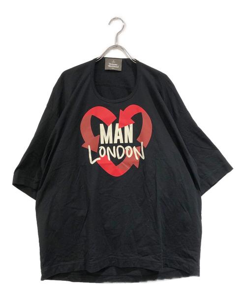 Vivienne Westwood man（ヴィヴィアン ウェストウッド マン）Vivienne Westwood man (ヴィヴィアン ウェストウッド マン) プリントTシャツ ブラック サイズ:SIZE Freeの古着・服飾アイテム