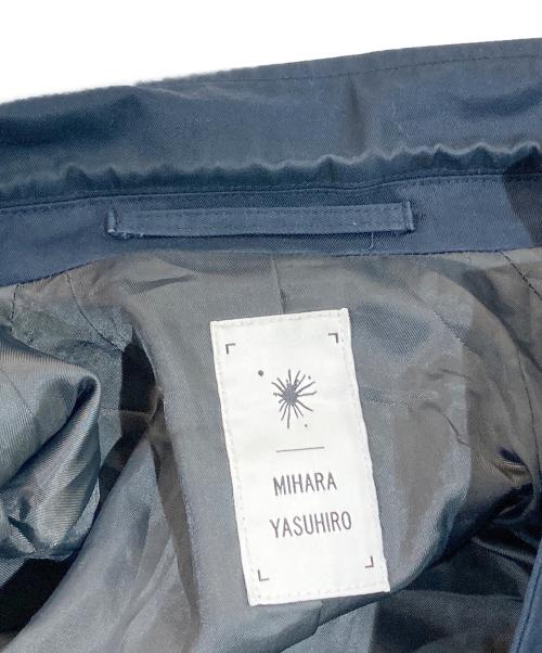MIHARA YASUHIRO（ミハラヤスヒロ）MIHARA YASUHIRO (ミハラヤスヒロ) Jaquard ragran coat ネイビー サイズ:SIZE 46の古着・服飾アイテム