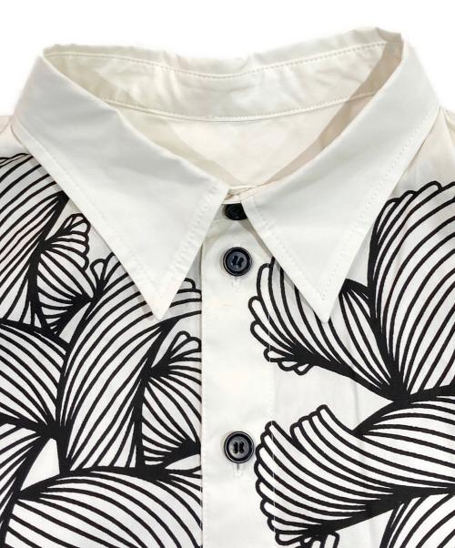 NEMETH（ネメス）Nemeth (ネメス) コットンローププリントシャツ ホワイト サイズ:SIZE Mの古着・服飾アイテム