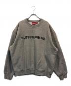 SUPREME×BLESSシュプリーム×ブレス）の古着「Crewneck /クルーネック スウェット」｜グレー