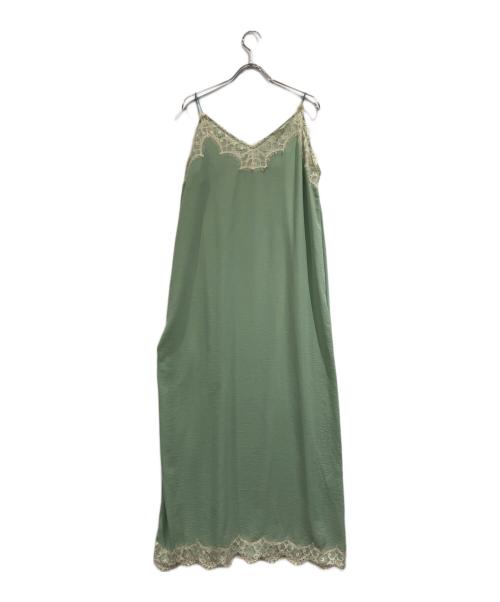 MUVEIL（ミュベール）MUVEIL (ミュベール) ノースリーブワンピース グリーン サイズ:SIZE 36の古着・服飾アイテム