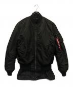 SOPHNET.×ALPHA INDUSTRIES×MINEDENIMソフネット×アルファインダストリーズ×マインデニム）の古着「FAKE LAYERED ALPHA MA-1」｜ブラック