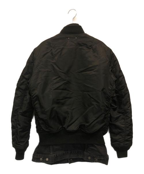 SOPHNET.（ソフネット）SOPHNET. (ソフネット) ALPHA INDUSTRIES (アルファインダストリーズ) MINEDENIM (マインデニム) FAKE LAYERED ALPHA MA-1 ブラック サイズ:mの古着・服飾アイテム