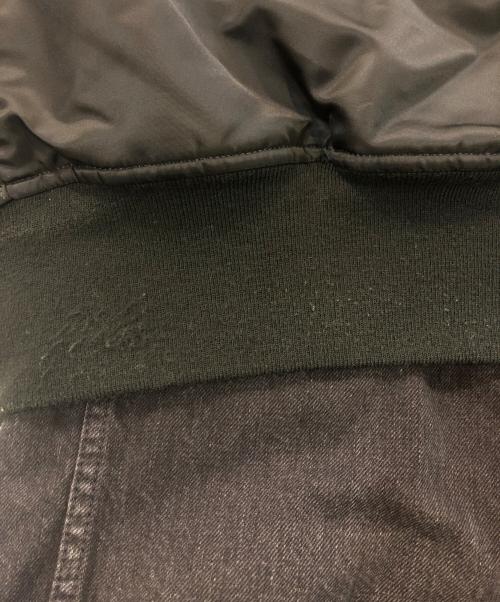 SOPHNET.（ソフネット）SOPHNET. (ソフネット) ALPHA INDUSTRIES (アルファインダストリーズ) MINEDENIM (マインデニム) FAKE LAYERED ALPHA MA-1 ブラック サイズ:mの古着・服飾アイテム