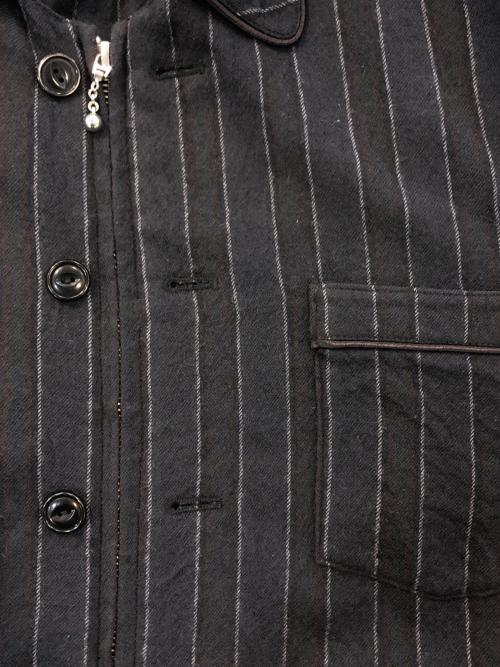 masu（エムエーエスユー）MASU (エムエーエスユー) ジップジャケット ブラック サイズ:SIZE 48の古着・服飾アイテム