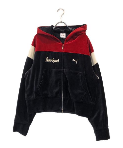 masu（エムエーエスユー）MASU (エムエーエスユー) PUMA (プーマ) ベロアトラックジャケット ネイビー サイズ:SIZE XLの古着・服飾アイテム