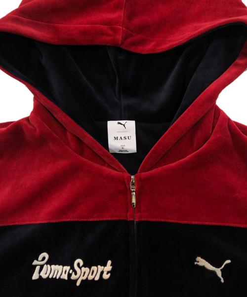 masu（エムエーエスユー）MASU (エムエーエスユー) PUMA (プーマ) ベロアトラックジャケット ネイビー サイズ:SIZE XLの古着・服飾アイテム