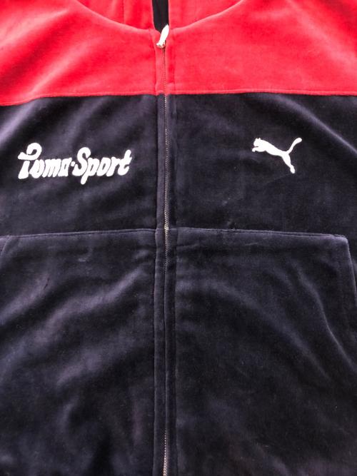 masu（エムエーエスユー）MASU (エムエーエスユー) PUMA (プーマ) ベロアトラックジャケット ネイビー サイズ:SIZE XLの古着・服飾アイテム