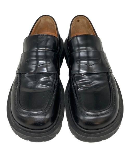 Maison Margiela（メゾンマルジェラ）Maison Margiela (メゾンマルジェラ) スクエアトゥローファー ブラック サイズ:SIZE 41の古着・服飾アイテム