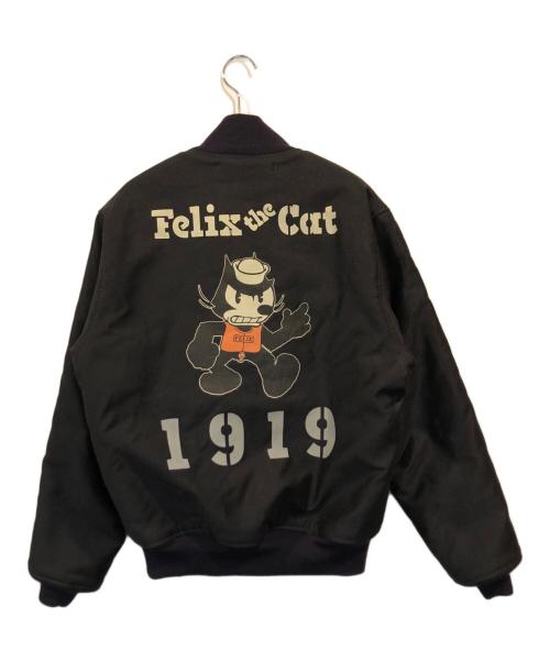 TOYS MCCOY（トイズマッコイ）TOYS McCOY (トイズマッコイ) FELIX THE CAT (フィリックスザキャット) グランドクルー デッキジャケット ブラック サイズ:40の古着・服飾アイテム