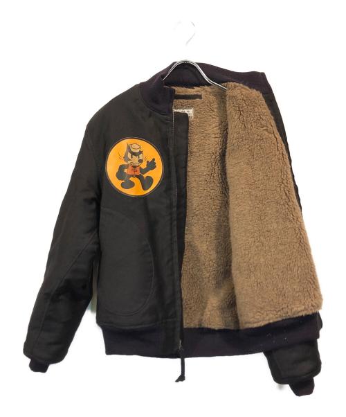 TOYS MCCOY（トイズマッコイ）TOYS McCOY (トイズマッコイ) FELIX THE CAT (フィリックスザキャット) グランドクルー デッキジャケット ブラック サイズ:40の古着・服飾アイテム