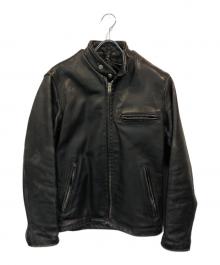 Schott（ショット）の古着「シングルライダースジャケット」｜ブラック