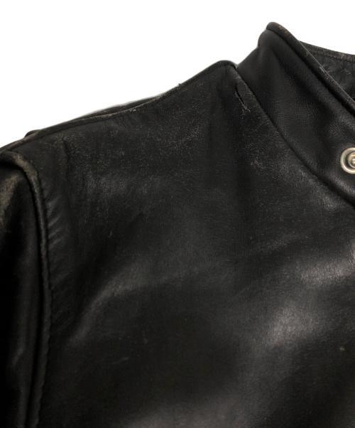 Schott（ショット）Schott (ショット) シングルライダースジャケット ブラック サイズ:34の古着・服飾アイテム
