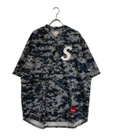 SUPREME（シュプリーム）の古着「S Logo Baseball Henley」｜グレー×ネイビー