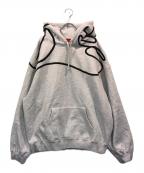 SUPREMEシュプリーム）の古着「Shoulder Script Hooded Sweatshirt」｜グレー