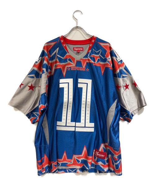 SUPREME（シュプリーム）SUPREME (シュプリーム) Stars Football Jersey ブルー×グレー サイズ:SIZE Mの古着・服飾アイテム
