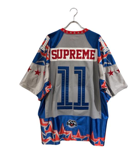 SUPREME（シュプリーム）SUPREME (シュプリーム) Stars Football Jersey ブルー×グレー サイズ:SIZE Mの古着・服飾アイテム