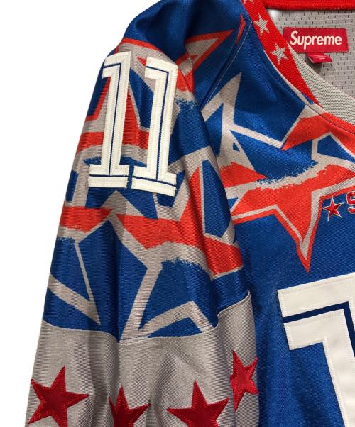 SUPREME（シュプリーム）SUPREME (シュプリーム) Stars Football Jersey ブルー×グレー サイズ:SIZE Mの古着・服飾アイテム