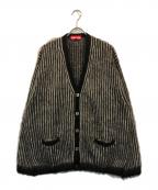 SUPREMEシュプリーム）の古着「2-Tone Mohair Cardigan」｜ホワイト×ブラック