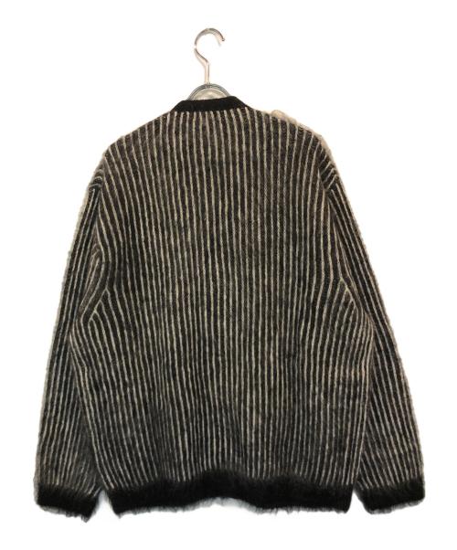 SUPREME（シュプリーム）Supreme (シュプリーム) 2-Tone Mohair Cardigan ホワイト×ブラック サイズ:XLの古着・服飾アイテム