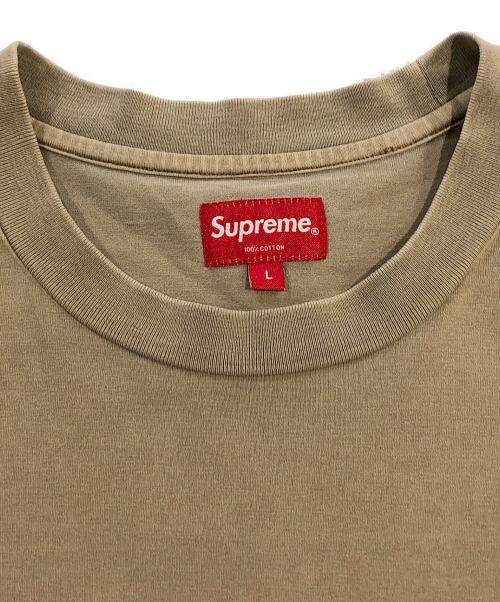 SUPREME（シュプリーム）Supreme (シュプリーム) ポケットTシャツ ベージュ サイズ:SIZE Lの古着・服飾アイテム