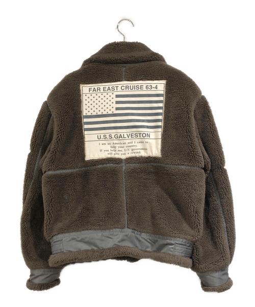 AVIREX（アヴィレックス）AVIREX (アヴィレックス) TOP GUN RETRO BOA B-3 フライトジャケット ブラウン サイズ:SIZE Mの古着・服飾アイテム