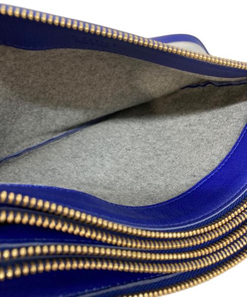 CELINE（セリーヌ）CELINE (セリーヌ) アコーディオンバッグ ブルーの古着・服飾アイテム