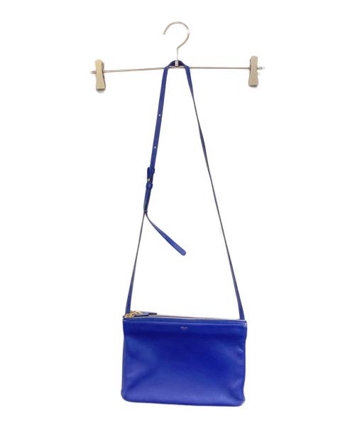 CELINE（セリーヌ）CELINE (セリーヌ) アコーディオンバッグ ブルーの古着・服飾アイテム