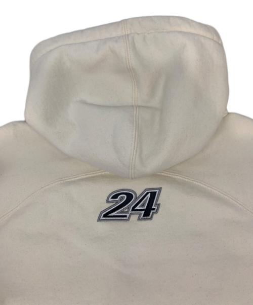 SUPREME（シュプリーム）Supreme (シュプリーム) division  hooded sweatshirt アイボリー×ネイビー サイズ:Lの古着・服飾アイテム