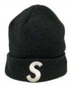 SUPREMEシュプリーム）の古着「Sロゴニット帽」｜ブラック