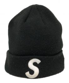 SUPREME（シュプリーム）の古着「Sロゴニット帽」｜ブラック