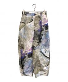 ADORE（アドーア）の古着「マーブルプリントパンツ」｜ベージュ