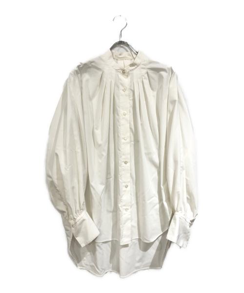 ADORE（アドーア）ADORE (アドーア) クリアコンパクトブラウス ホワイト サイズ:38の古着・服飾アイテム