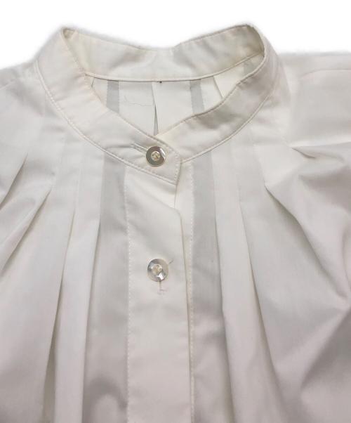 ADORE（アドーア）ADORE (アドーア) クリアコンパクトブラウス ホワイト サイズ:38の古着・服飾アイテム