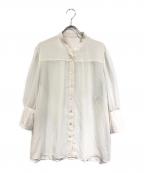 ADOREアドーア）の古着「ソフトシフォンジョーゼットブラウス」｜ホワイト