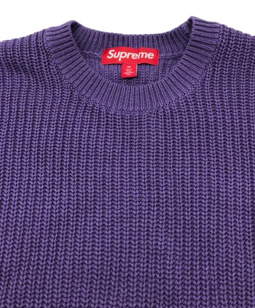 SUPREME（シュプリーム）Supreme (シュプリーム) English Printed Sweater パープル サイズ:Mの古着・服飾アイテム