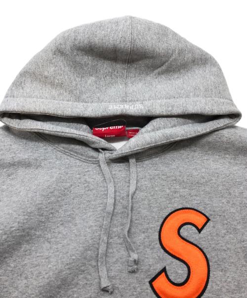 SUPREME（シュプリーム）Supreme (シュプリーム) S Logo Hooded Sweatshirt グレー サイズ:Lの古着・服飾アイテム