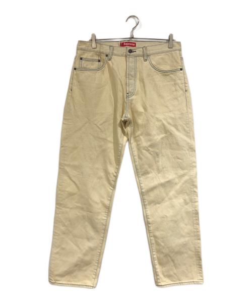 SUPREME（シュプリーム）Supreme (シュプリーム) Regular Jean Bleached ベージュ サイズ:W32の古着・服飾アイテム