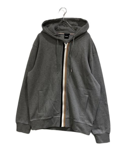 BOSS（ボス）BOSS (ボス) ジップパーカー グレー サイズ:SIZE Lの古着・服飾アイテム