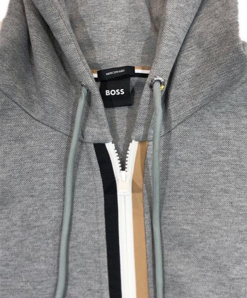 BOSS（ボス）BOSS (ボス) ジップパーカー グレー サイズ:SIZE Lの古着・服飾アイテム